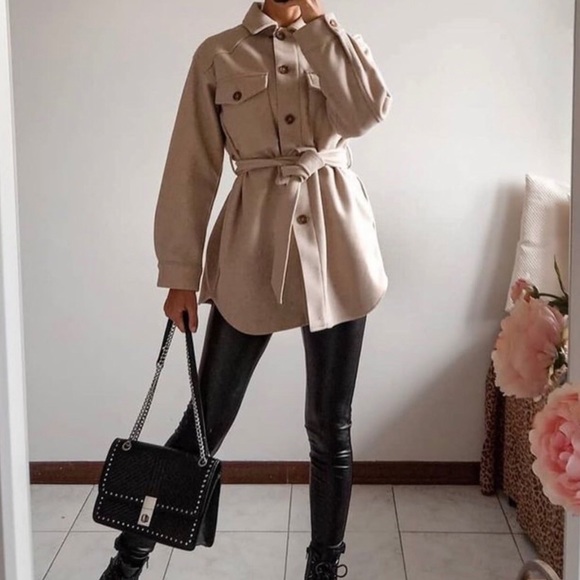 ZARA | Belted Overshirt - Picture 7 of 9